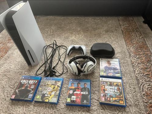 Ps5 + logitech g29 + alle exra’s‼️‼️, Games en Spelcomputers, Games | Sony PlayStation 5, Zo goed als nieuw, Ophalen