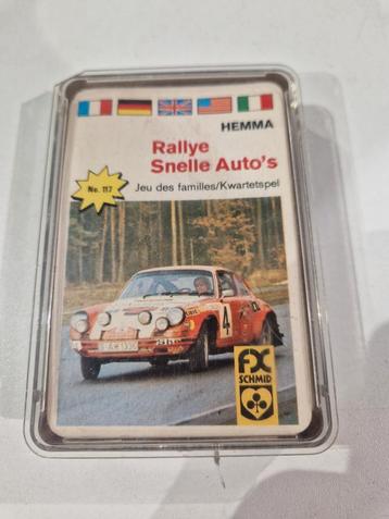 Rally Hemma kaartspel , snelle auto . Kwartetspel porsche  beschikbaar voor biedingen