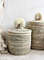 Handgemaakte mand met deksel, Ophalen of Verzenden, Nieuw, Mand