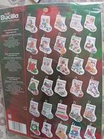 Borduurpakket Tiny Stocking's Ornaments/ bucilla, Hobby en Vrije tijd, Borduren en Borduurmachines, Verzenden, Nieuw, Borduurpakket