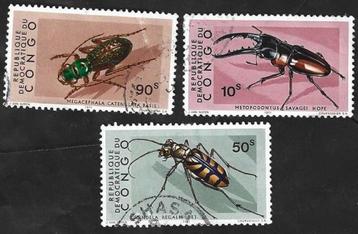 5 Postzegels Congo-Kinshasa 1971 Insecten beschikbaar voor biedingen