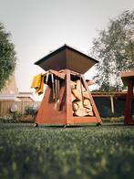 SteelWørkz Square 70 Corten vuurschaal-BBQ - FULL OPTION!, Tuin en Terras, Houtskoolbarbecues, Ophalen, Nieuw