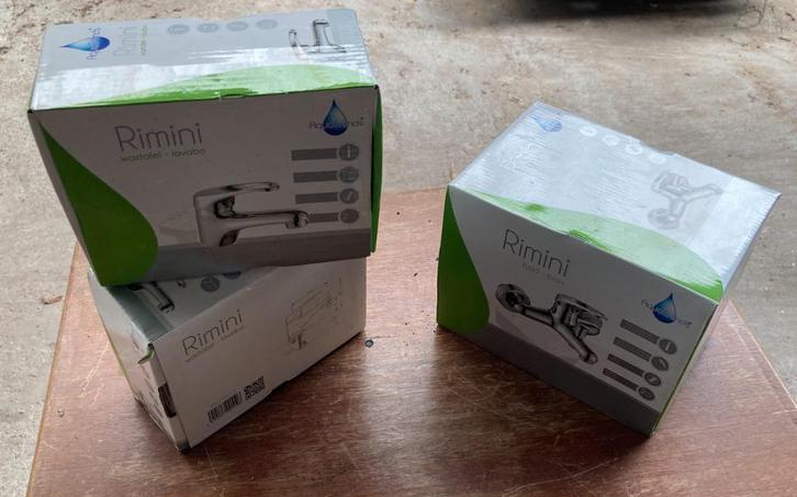 Kranen Rimini – AquaTrends (nieuw), Doe-het-zelf en Bouw, Sanitair, Chroom, Ophalen of Verzenden