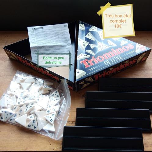 Jeu Triominos, Hobby en Vrije tijd, Gezelschapsspellen | Overige, Zo goed als nieuw, Ophalen of Verzenden