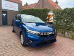 Dacia Sandero1.0 Benzine 2024 Navi Apple Carplay LED Euro6, Auto's, Stof, Blauw, Bedrijf, 5 deurs