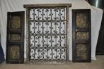 Marokkaans houten raam met moucharabieh, Minder dan 80 cm, Overige typen, 80 tot 120 cm, Zo goed als nieuw