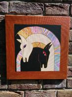 Peinture acrylique "chevaux", Antiquités & Art, Art | Peinture | Classique, Enlèvement