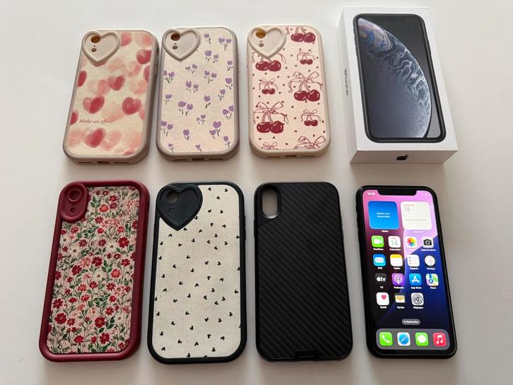 iPhone XR Noir - 64Go, Telecommunicatie, Mobiele telefoons | Apple iPhone, Zo goed als nieuw, 64 GB, Zonder abonnement, Zonder simlock