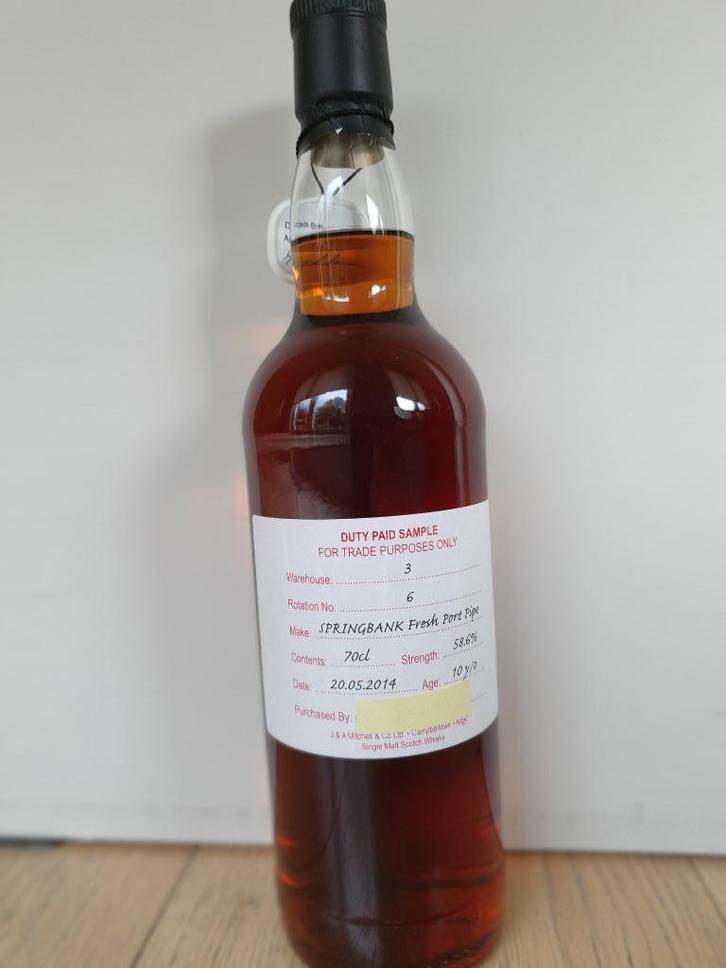 Springbank Fresh Port Pipe Cask Strength, Diversen, Overige Diversen, Nieuw, Ophalen of Verzenden