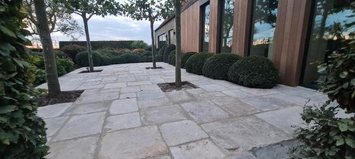 Oude Bourgondische dallen, Doe-het-zelf en Bouw, Tegels, Gebruikt, Vloertegels, Overige materialen, 10 m² of meer, Ophalen