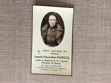 Soldaat Krijgsgevangene Maricq Biez Graven +Duitsland 1941 beschikbaar voor biedingen