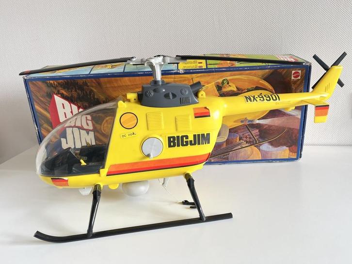 Hélicoptère de sauvetage Big Jim - Mattel 1976, Verzamelen, Speelgoed, Gebruikt, Ophalen of Verzenden