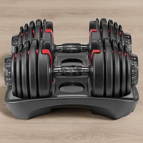 Verstelbare dumbells 2 t/m 24 kg, Sport en Fitness, Fitnessmaterialen, Nieuw, Halterset, Armen, Benen, Borst, Rug, Ophalen of Verzenden