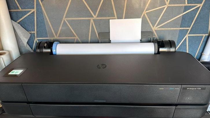 Grootformaatprinter HP Designjet 250, 24inch, A1 printer, Computers en Software, Printers, Zo goed als nieuw, Printer, Inkjetprinter