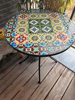 Tafeltje voor buiten, Tuin en Terras, Tuintafels, Ophalen, Gebruikt, Rond, Metaal