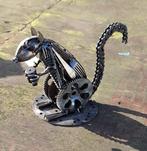 Eekhoorn als kunst van gerecycled materiaal😎, Antiek en Kunst, Kunst | Beelden en Houtsnijwerken, Ophalen of Verzenden
