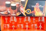 6 Irish Coffee glazen, set, vintage, originele doos, durobor, Verzamelen, Ophalen of Verzenden, Zo goed als nieuw