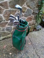 Sac de golf vintage avec 12 clubs, Contacts & Messages, Appels Sport, Hobby & Loisirs