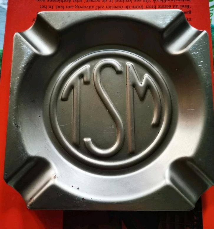 Tsm, Technische scholen Mechelen asbakje 80's, Verzamelen, Rookartikelen, Aanstekers en Luciferdoosjes, Gebruikt, Asbak, Ophalen of Verzenden