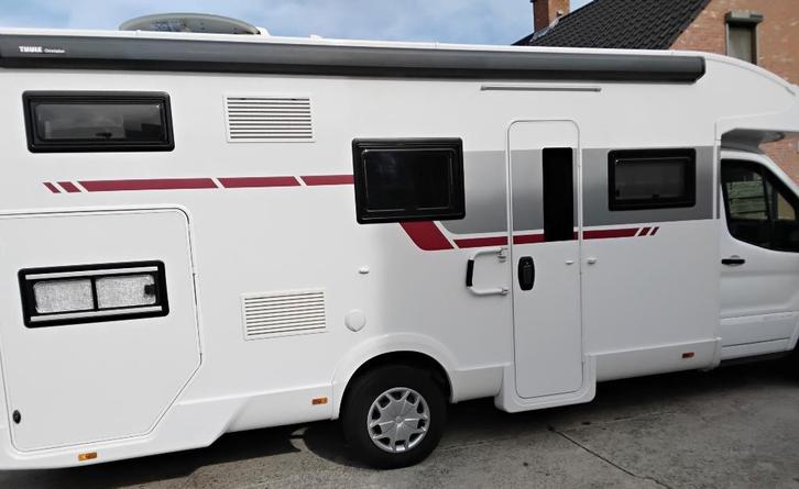 Mobilhome, Caravans en Kamperen, Mobilhomes, Particulier, tot en met 5, Half-integraal, Ford, Ford, Diesel, Automaat, L-zit, 7 tot 8 meter