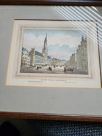 Mooie prent van Town Hall Brussels, Ophalen of Verzenden, Zo goed als nieuw, Gebouw, Prent