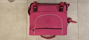 Cartable rose Kipling / Roze Kipling boekentas, Enlèvement ou Envoi, Utilisé, Rose, Porte-documents ou Cartable