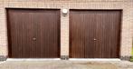 Portes garages chêne massif, Comme neuf, 150 à 225 cm, Bois, 225 cm ou plus