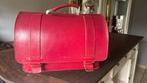 Boekentas leder rood, Handtassen en Accessoires, Koffers, Ophalen, Gebruikt, Leer