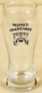Verre à bière   Delftsch Grachtenbier, Enlèvement ou Envoi, Comme neuf, Verre ou Verres, Autres marques
