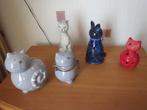 collection de 5 chats, Collections, Collections Animaux, Enlèvement ou Envoi, Utilisé, Chien ou Chat, Statue ou Figurine