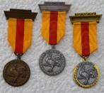 Medailles, 3x LOT AWAC, Ass. Wallone Ancien Combattants, Zg, Ophalen of Verzenden, Landmacht, Lintje, Medaille of Wings