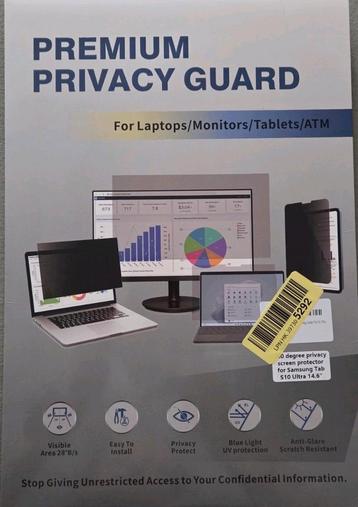 14.6" privacy screen protector beschikbaar voor biedingen
