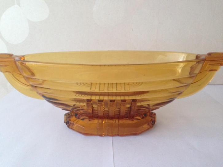 Art Deco Coupe Marcelle VSL Luxval Val St Lambert, Antiek en Kunst, Antiek | Glaswerk en Kristal, Ophalen of Verzenden