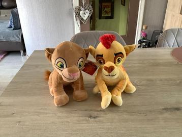 Disney Leeuwenwacht Kion & Nala pluche characters (24-27 cm) beschikbaar voor biedingen