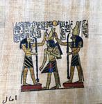 Duo papyrus égyptiens encadrés, Enlèvement ou Envoi