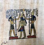 Ingelijst Egyptisch papyrusduo, Ophalen of Verzenden