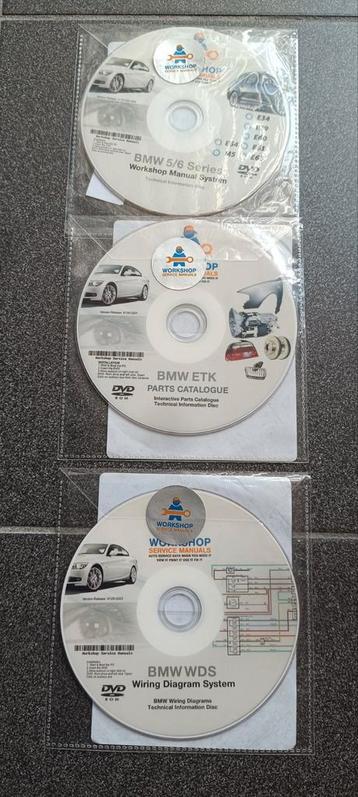 BMW E34 E39 E60 E61 E63 E64 M5 Manuals / ETK / Wiring  beschikbaar voor biedingen