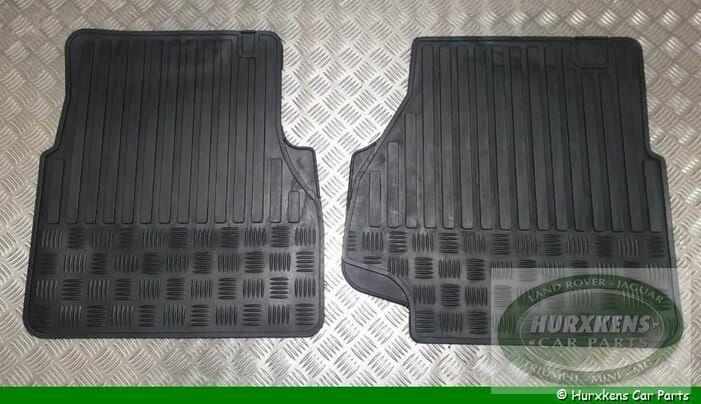 Rubber mattenset voorzijde zwart Land Rover Defender, Auto-onderdelen, Interieur en Bekleding, Nieuw, Ophalen of Verzenden
