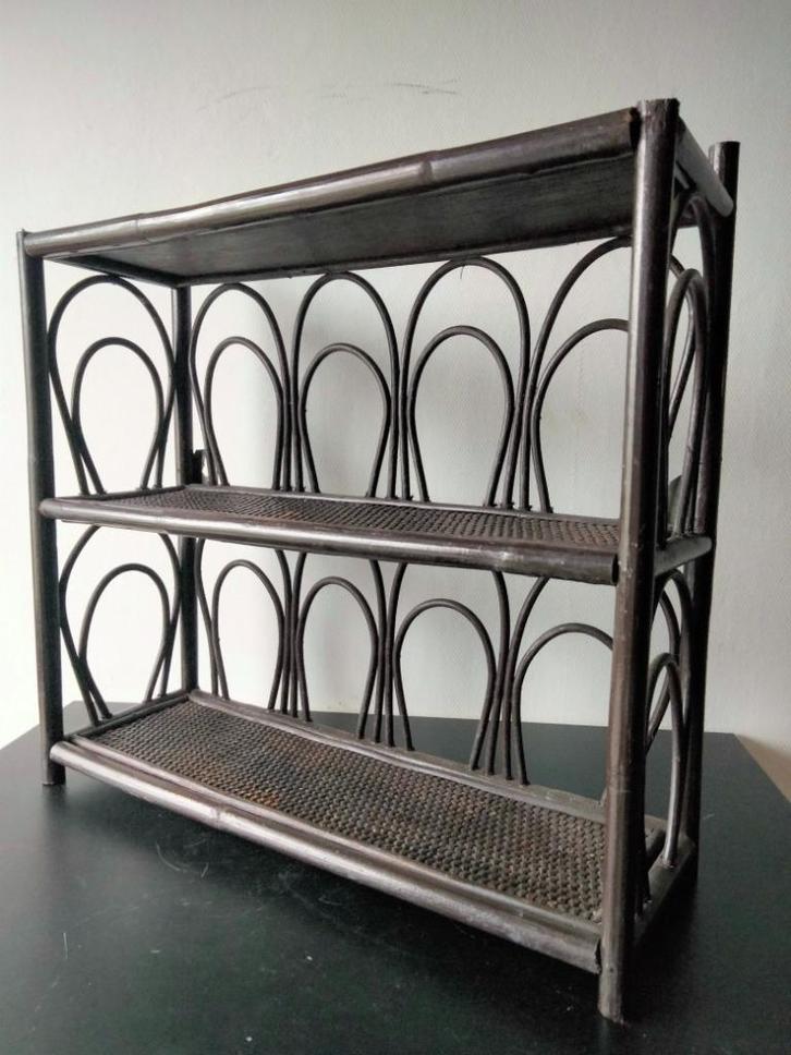 1970s vintage houten kruidenrek rekje Boho, Verzamelen, Retro, Huis en Inrichting, Ophalen of Verzenden