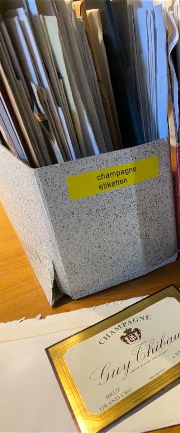 champagne etiketten beschikbaar voor biedingen