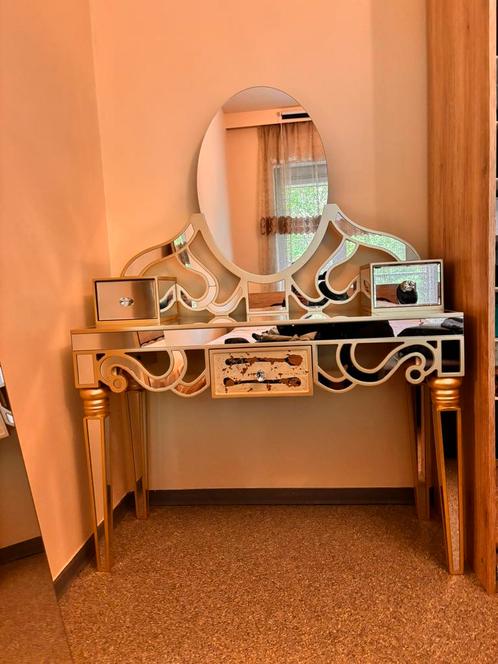 Spiegeltafel, Huis en Inrichting, Tafels | Kaptafels, Gebruikt, Ophalen