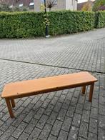 Houten bank, Huis en Inrichting, Ophalen, Minder dan 50 cm, Gebruikt, 125 cm of meer