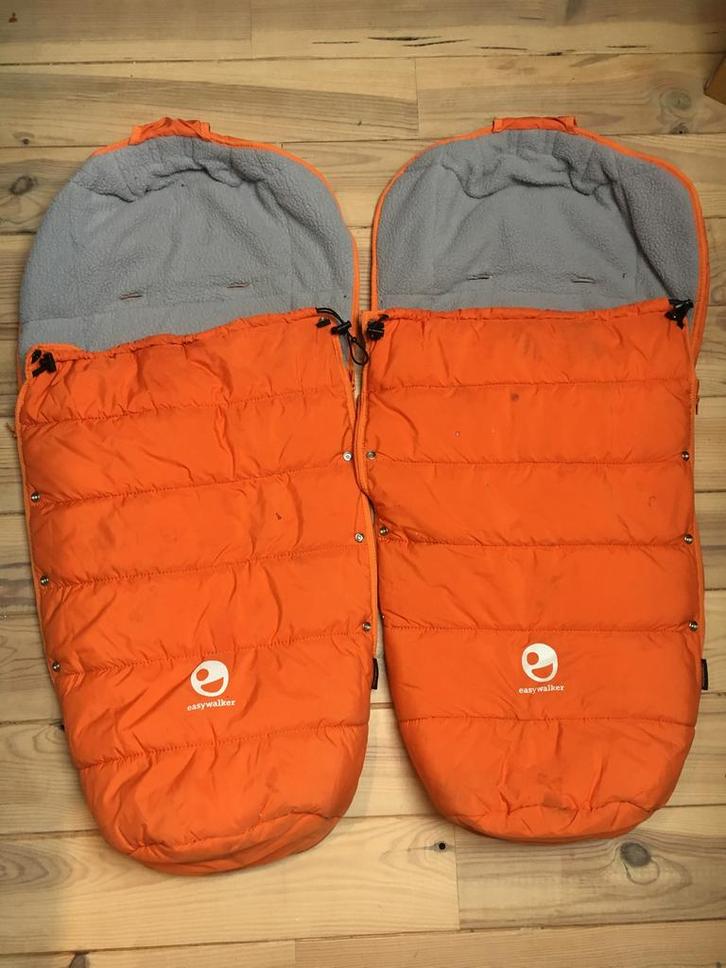 Easy walker duo easywalker , voetenzak, twee voetenzakken, Kinderen en Baby's, Buggy's, Gebruikt, Voetenzak, Ophalen of Verzenden