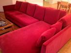 FLEXFORM VICTOR LARGE sofa in red velvet, Maison & Meubles, Enlèvement, Utilisé