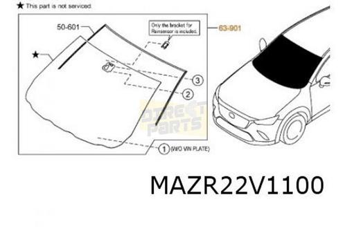 Mazda CX-3 (4/15-2/22) voorruit (Groen/VIN-venster/Geluidwer, Autos : Pièces & Accessoires, Vitres & Accessoires, Mazda, Neuf