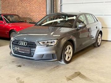 Audi A3 30TFSI Benzine-CNG Automaat Navi LEDER Garantie, Autos, Argent ou Gris, Euro 6, Entreprise, Noir