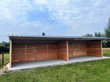 Stevig Schuilhok 3x12m in massief Douglashout (Op voorraad) beschikbaar voor biedingen