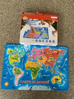 Magnetische puzzel wereldkaart, Ophalen, Zo goed als nieuw