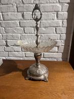 Zilveren middenstuk, Antiek en Kunst, Antiek | Glaswerk en Kristal, Ophalen of Verzenden