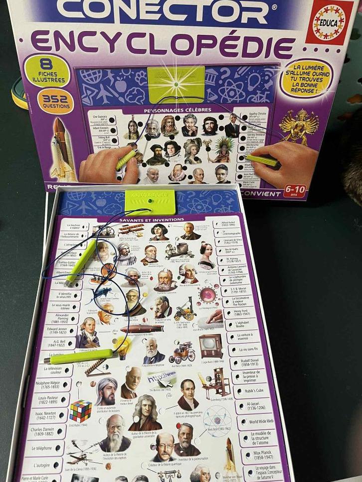 Jeu de société : connector encyclopedie, Hobby en Vrije tijd, Gezelschapsspellen | Bordspellen, Zo goed als nieuw, Een of twee spelers